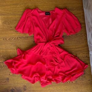 DO+BE Scarlet Ruffle Wrap Dress